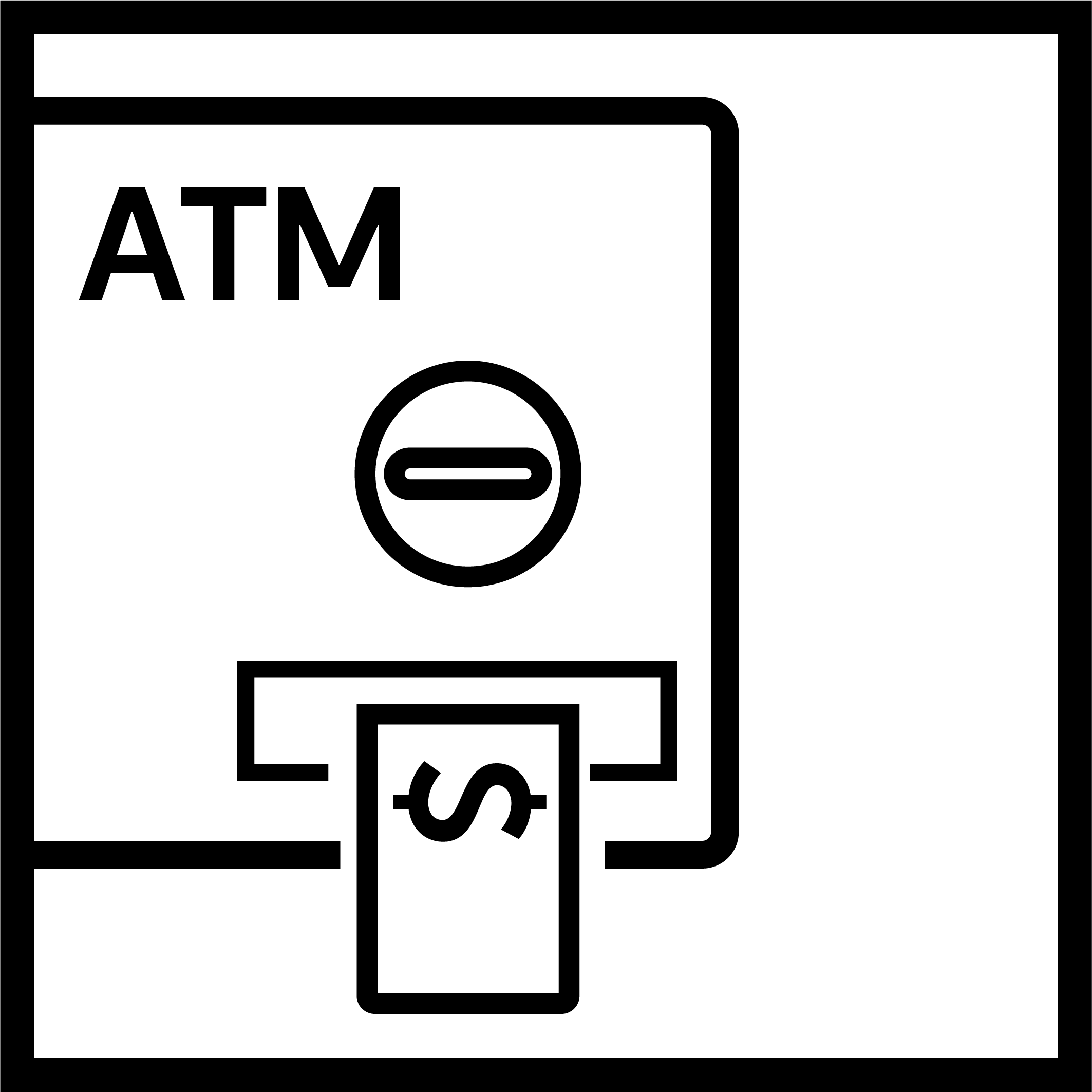 ATM Banking Pictogram