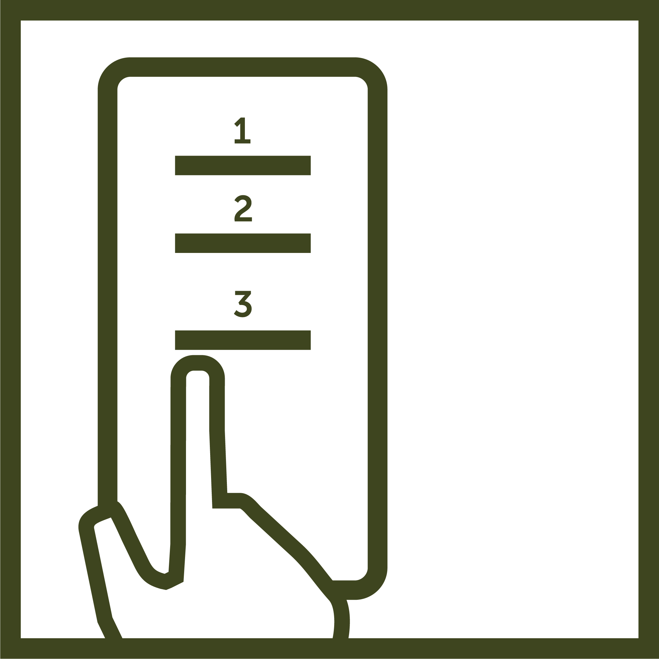 Pictogram of a mobile phone
